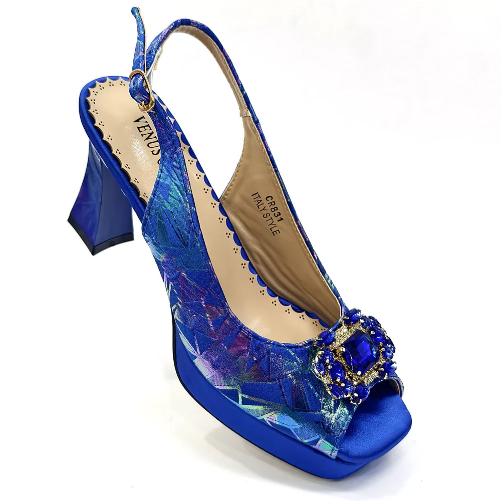 Italy Shoes and Bags Set for Woman African Women Shoes and Bags Italy Rhinestone Wedding Shoes Bags Women Pumps Luxury Party