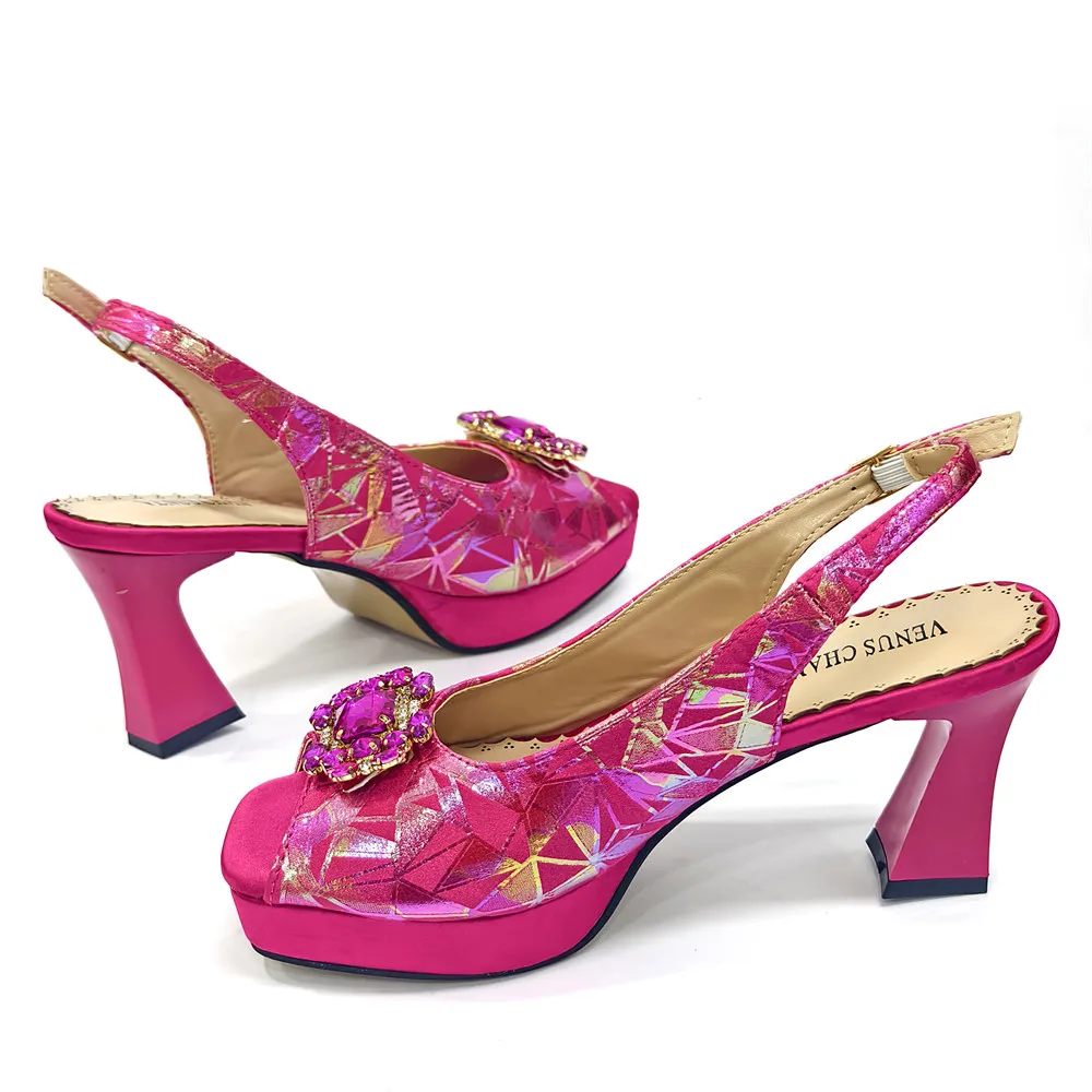 Italy Shoes and Bags Set for Woman African Women Shoes and Bags Italy Rhinestone Wedding Shoes Bags Women Pumps Luxury Party