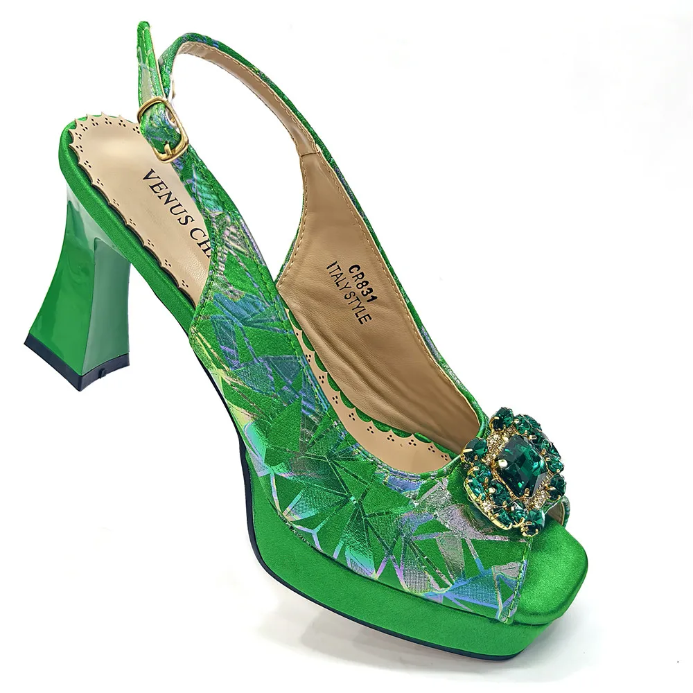 Italy Shoes and Bags Set for Woman African Women Shoes and Bags Italy Rhinestone Wedding Shoes Bags Women Pumps Luxury Party