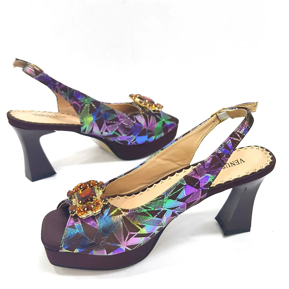 Italy Shoes and Bags Set for Woman African Women Shoes and Bags Italy Rhinestone Wedding Shoes Bags Women Pumps Luxury Party