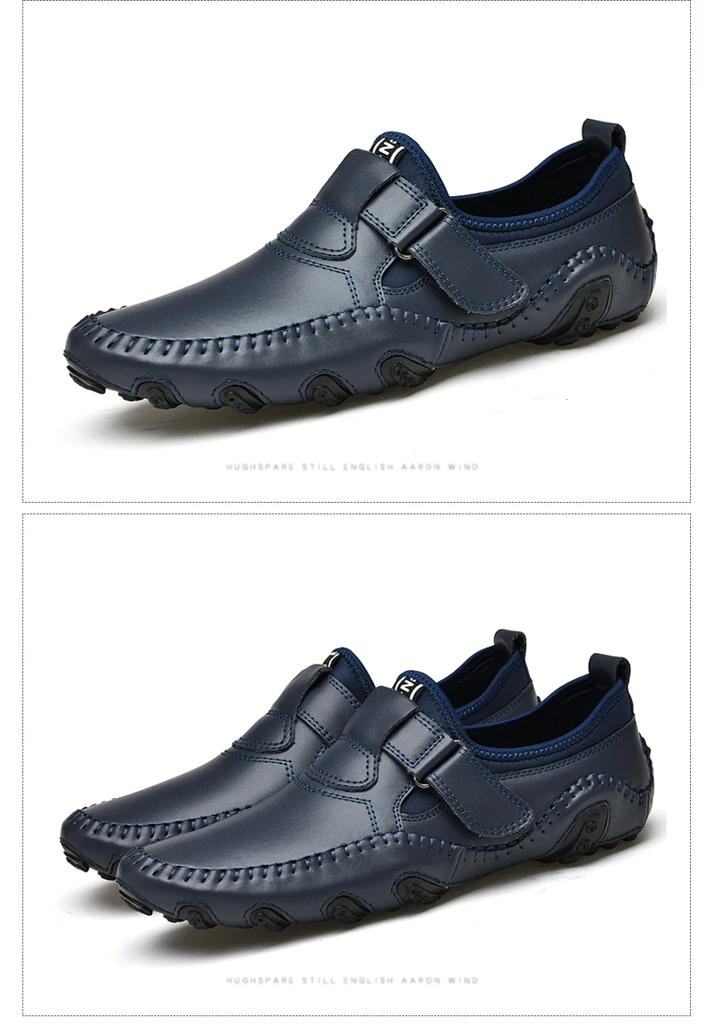 DEKABR Fashion Loafer Shoes Men Genuine Leather Soft Comfy Slip-on Moccasins Handmade Man Casual Shoes Drive Walk Luxury Leisure