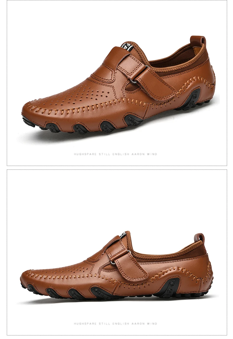 DEKABR Fashion Loafer Shoes Men Genuine Leather Soft Comfy Slip-on Moccasins Handmade Man Casual Shoes Drive Walk Luxury Leisure