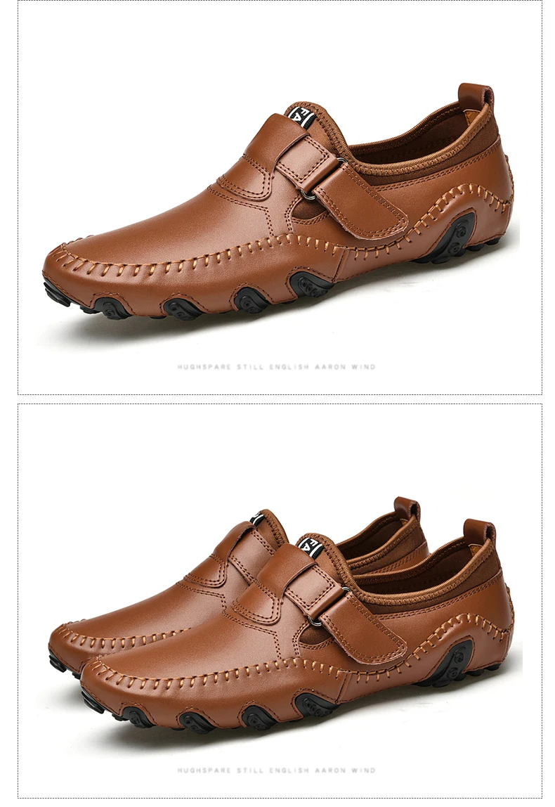 DEKABR Fashion Loafer Shoes Men Genuine Leather Soft Comfy Slip-on Moccasins Handmade Man Casual Shoes Drive Walk Luxury Leisure