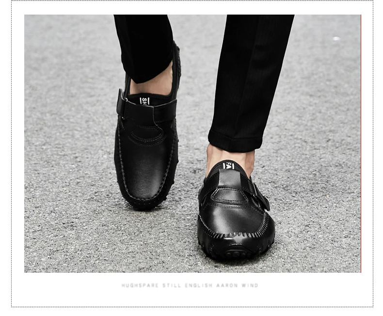 DEKABR Fashion Loafer Shoes Men Genuine Leather Soft Comfy Slip-on Moccasins Handmade Man Casual Shoes Drive Walk Luxury Leisure