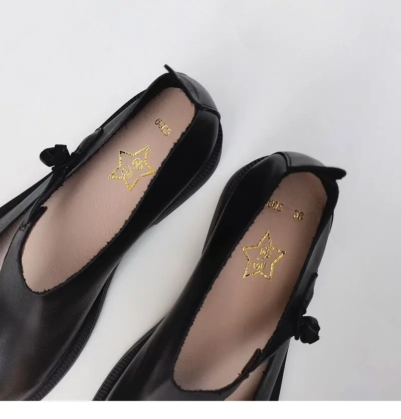 Spring summer leather loafers wide toe women's shoes cowhide retro ethnic genuine leather single shoes autumn flat shoes