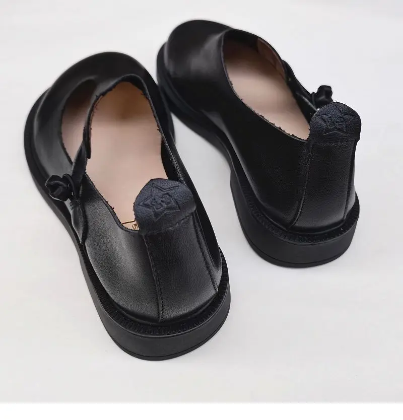 Spring summer leather loafers wide toe women's shoes cowhide retro ethnic genuine leather single shoes autumn flat shoes
