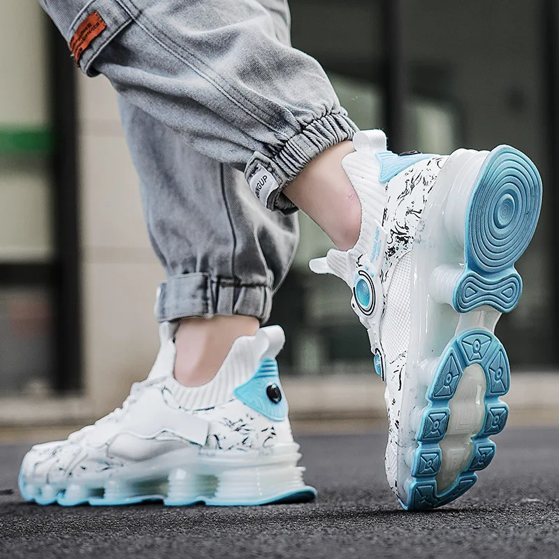 YRZL Men Sneakers Tenis Luxury Designer Shoes Mens High Quality Platform Sneakers Fashion Blade Loafers Running Shoes for Men