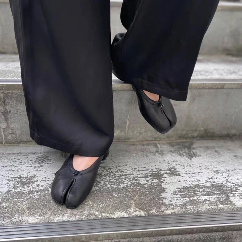 2025 New Women Pumps Fashion Split Toe Shoes Woman Luxury Brand Design Women Caucal Shoes Ins Style Elegant High Heels Female