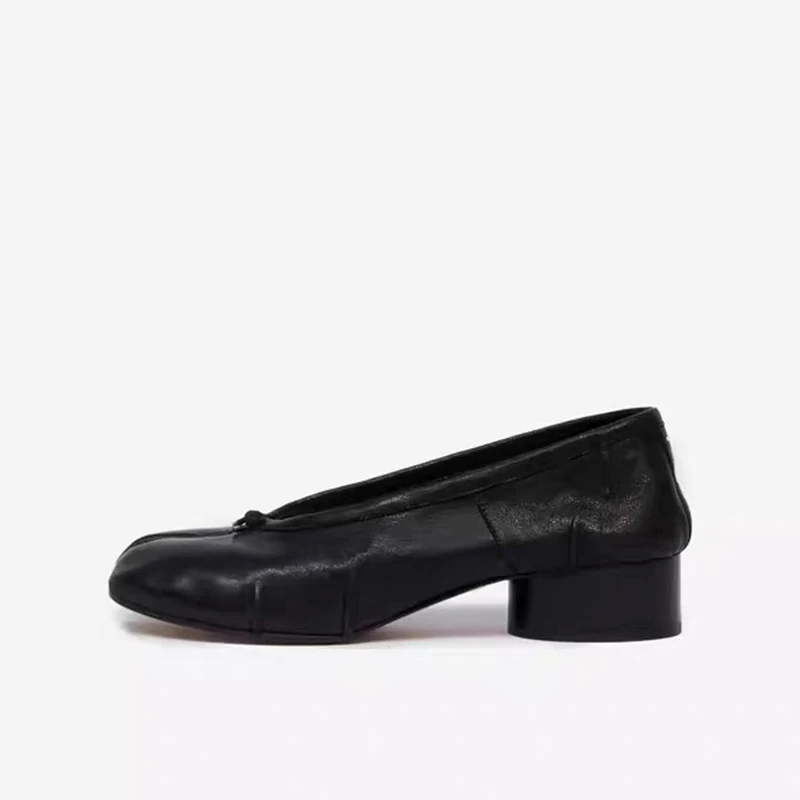 2025 New Women Pumps Fashion Split Toe Shoes Woman Luxury Brand Design Women Caucal Shoes Ins Style Elegant High Heels Female