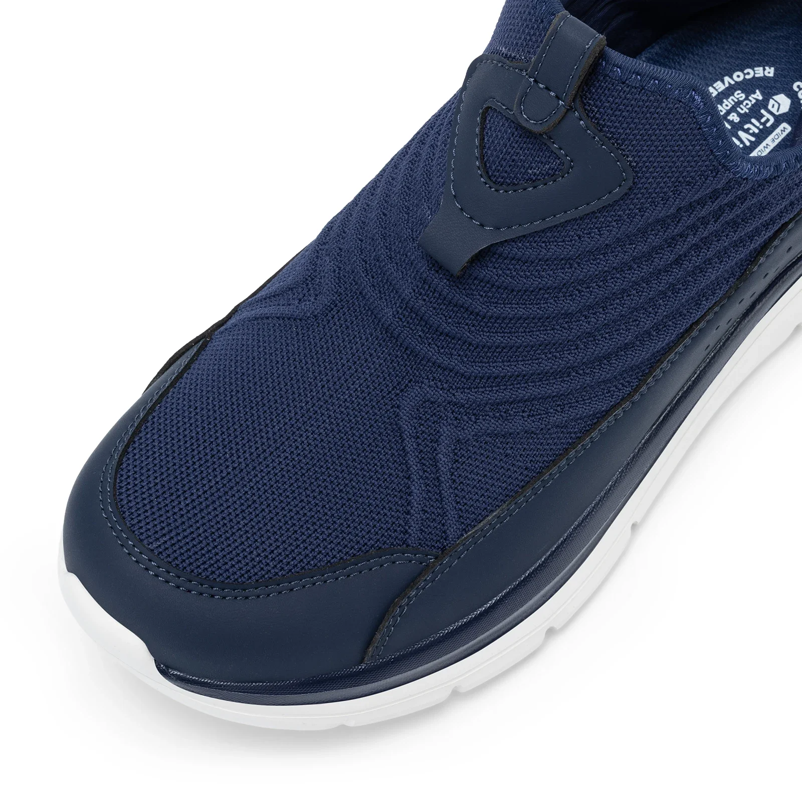 Fitville Wide Men'S Slip-On Running Shoes Lightweight Breathable Outdoor Casual Sports Walking Shoes Sneakers For Swollen Feet