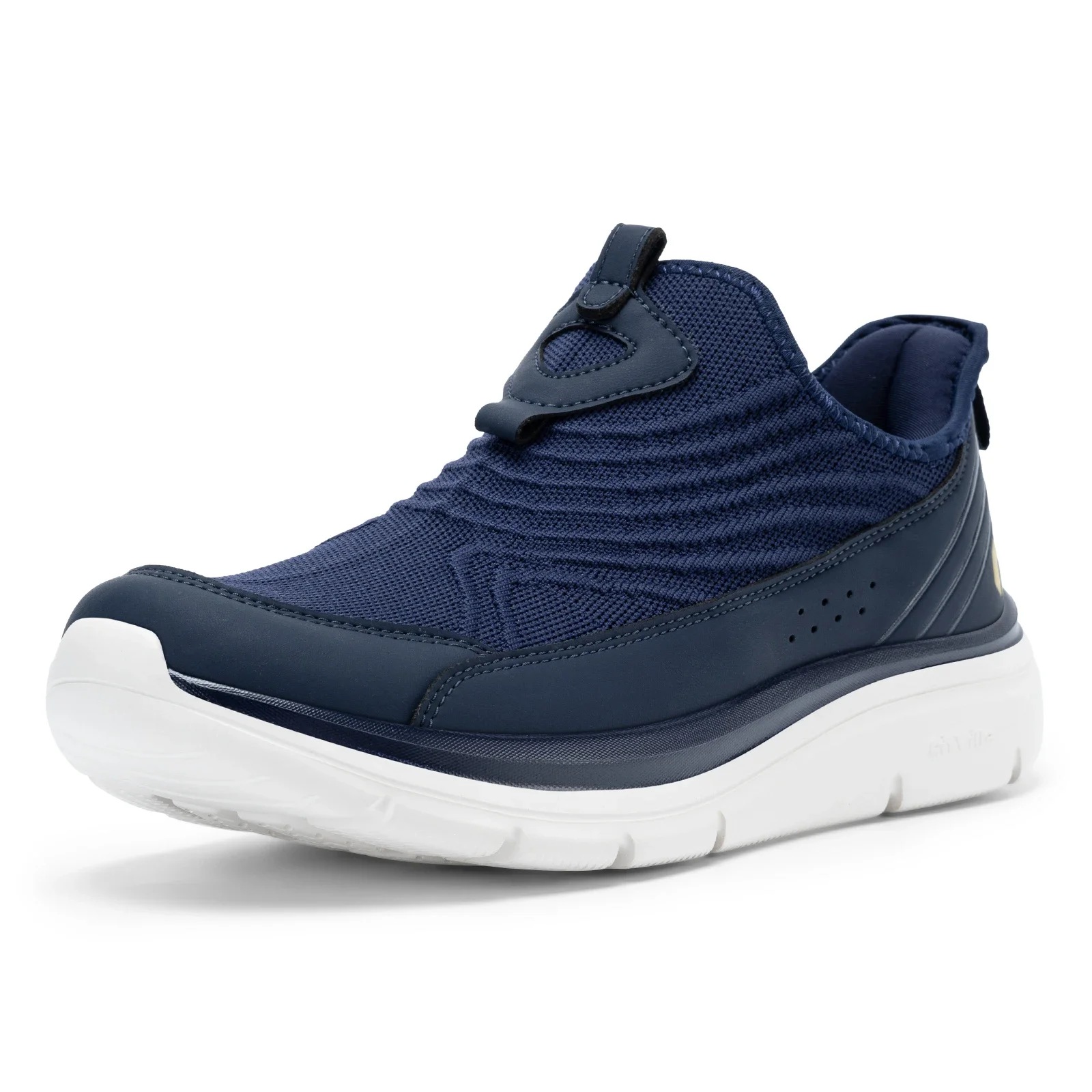 Fitville Wide Men'S Slip-On Running Shoes Lightweight Breathable Outdoor Casual Sports Walking Shoes Sneakers For Swollen Feet