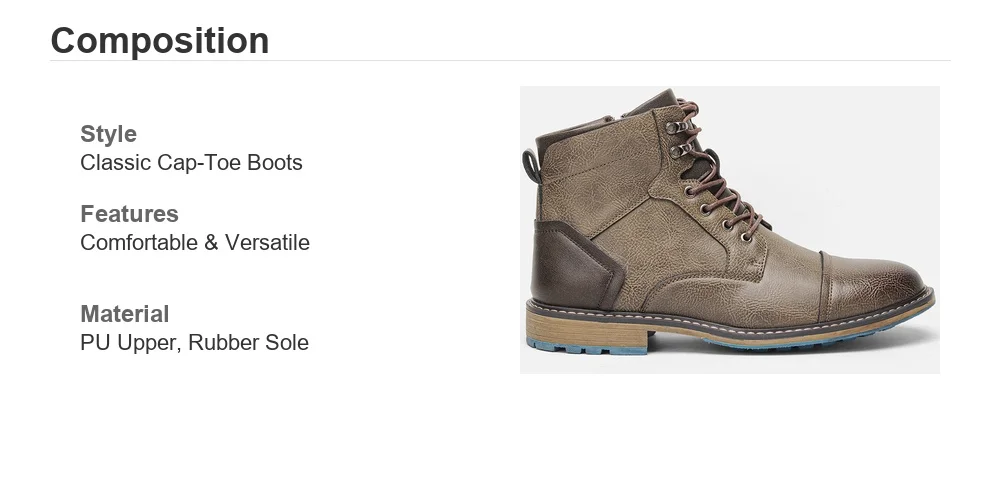 Leather Boots 2026 Retro Brand Comfortable Fashion Casual  Boots Leather #KD615