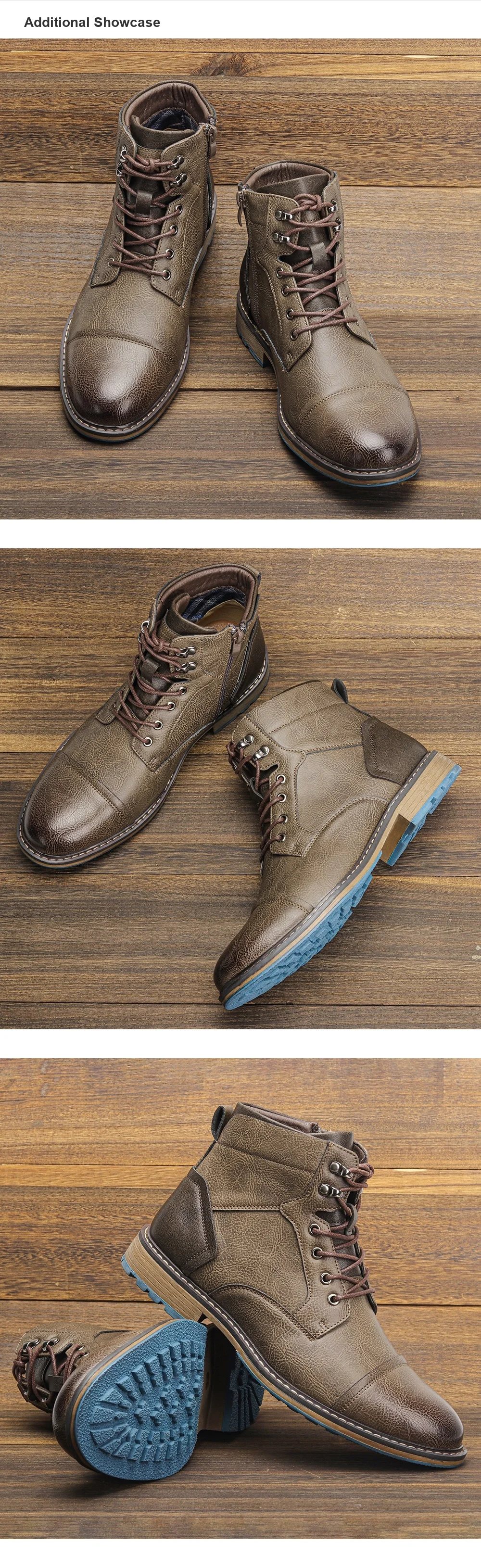 Leather Boots 2026 Retro Brand Comfortable Fashion Casual  Boots Leather #KD615