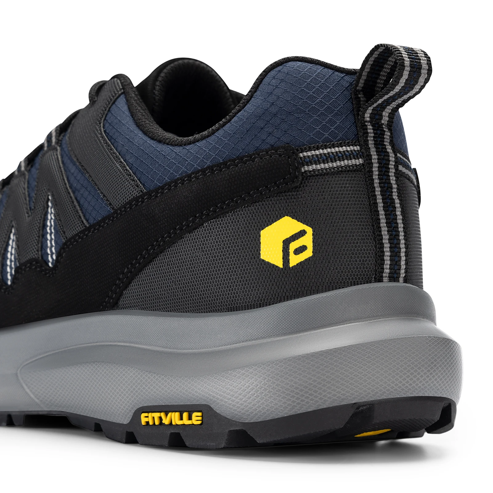 Fittington Men's Wide Hiking Shoes For Men Outdoor Walking Trekking Trails Shoes Non-slip Sports Sneakers With Arch Support