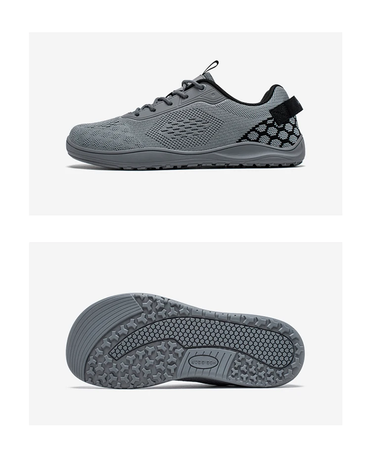 HOBIBEAR Knit Barefoot Shoes Unisex Zero Drop Wide Toe Sneaker Minimalist Breathable Causal Walking Shoes