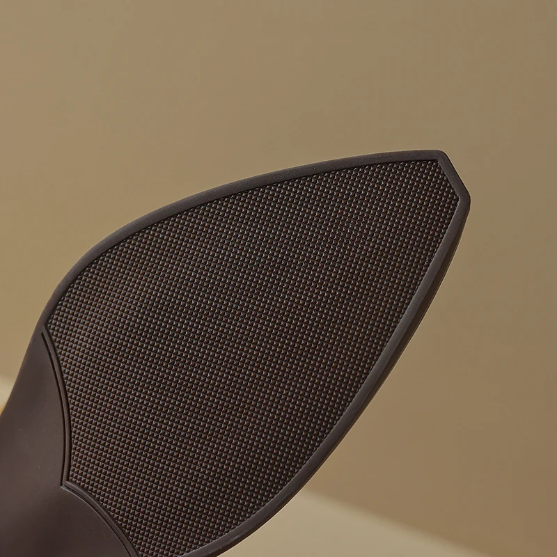 New Trend 2026 Spring Autumn Cow Suede Women Western Boots Black Brown Khaki Chocolate Green Burgundy Pointed Toe Ankle Boots
