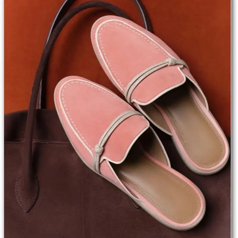 Women's Zaic Leather Loafers 2025 New Model Designer Luxury Brand Casual Slippers Comfortable Sandals for Fashionable Footwear