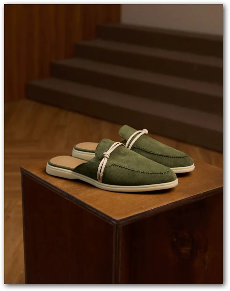 Women's Zaic Leather Loafers 2025 New Model Designer Luxury Brand Casual Slippers Comfortable Sandals for Fashionable Footwear