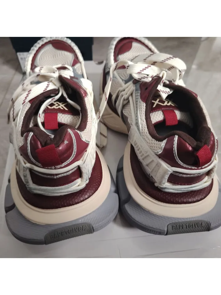 Women 2026 Spring and Autumn Couple New Color Polishing Old Straps Dirty Retro Thick Sole Heightening Fashion Sports Dad Shoes