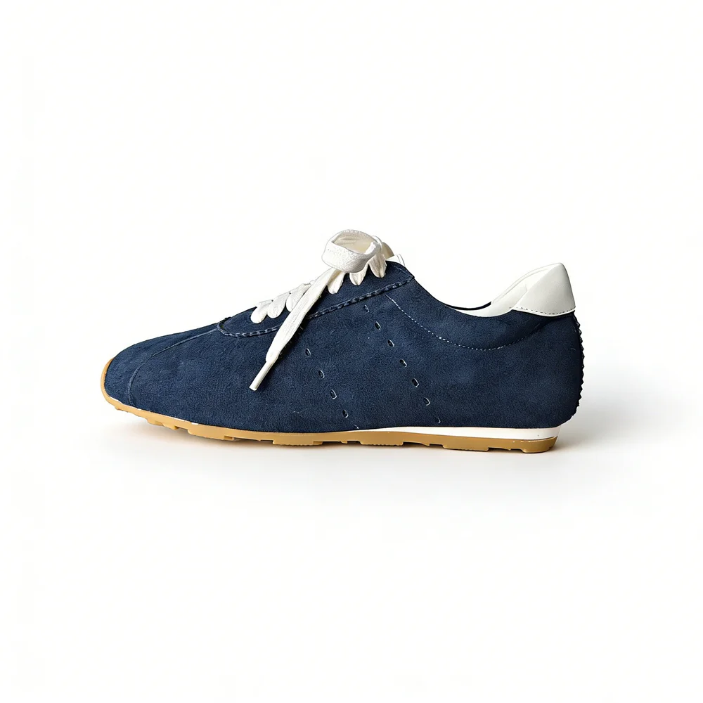 FEDONAS Fashion Women Cow Leather Suede Sneakers Comfort Breathable Cross-tied Spring Summer Casual Sport Shoes Lightweight Shoe
