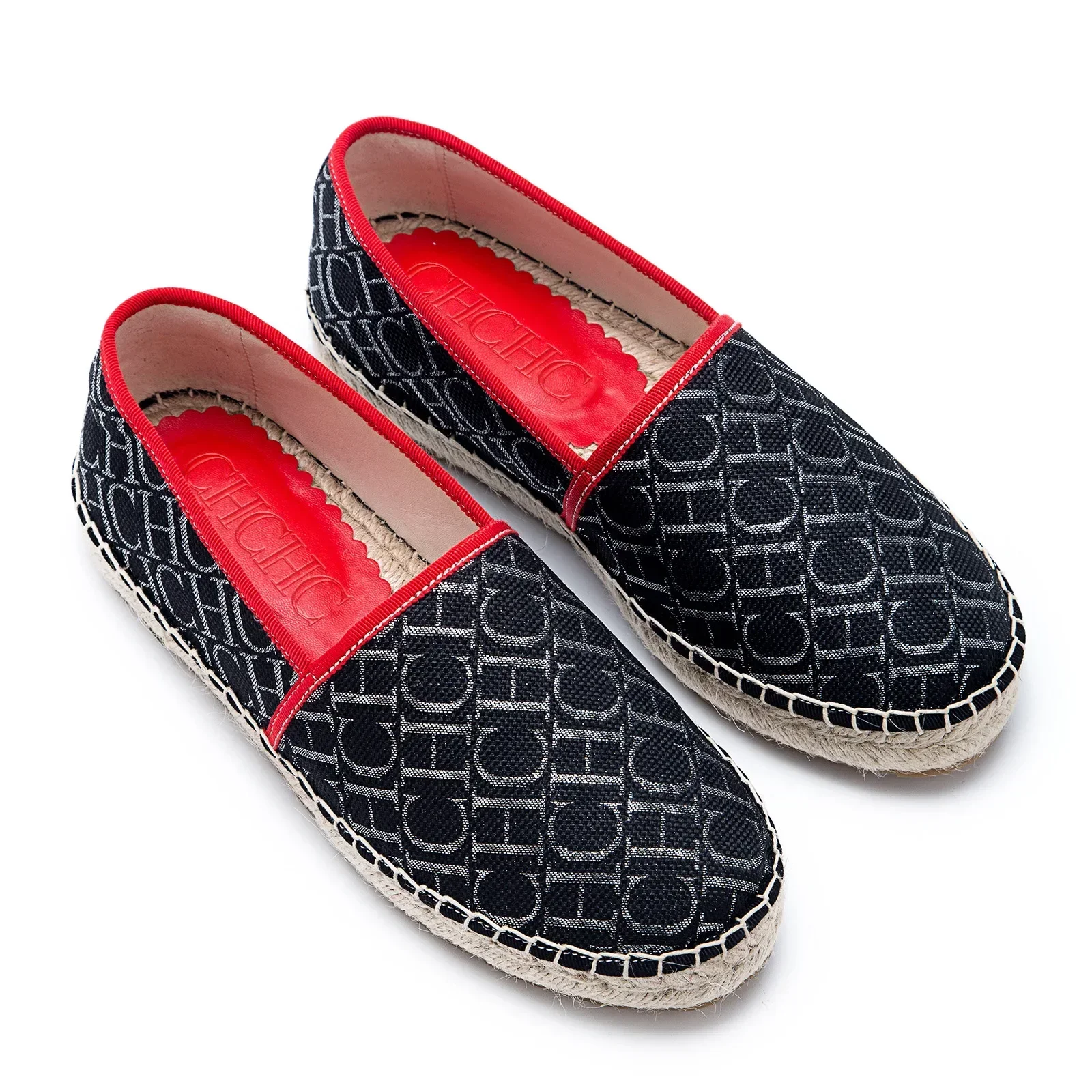 CH women's high-quality casual fisherman shoes flats, high-end outdoor classic letter design printed women's shoes