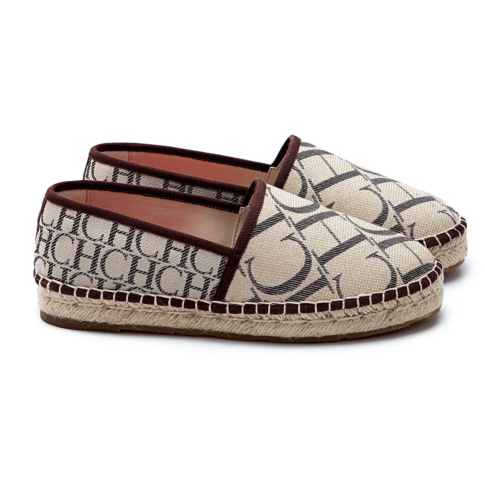 CH women's high-quality casual fisherman shoes flats, high-end outdoor classic letter design printed women's shoes
