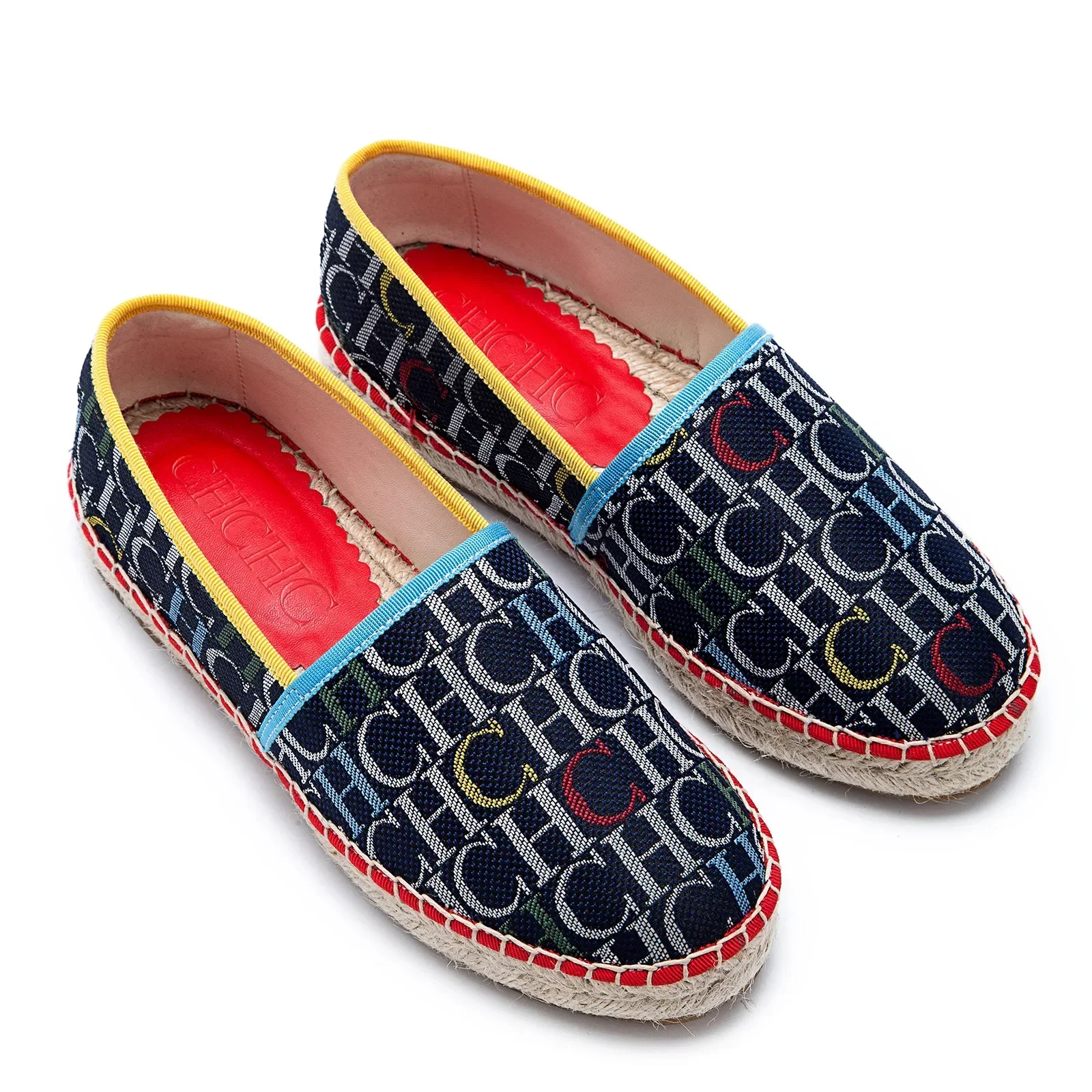 CH women's high-quality casual fisherman shoes flats, high-end outdoor classic letter design printed women's shoes