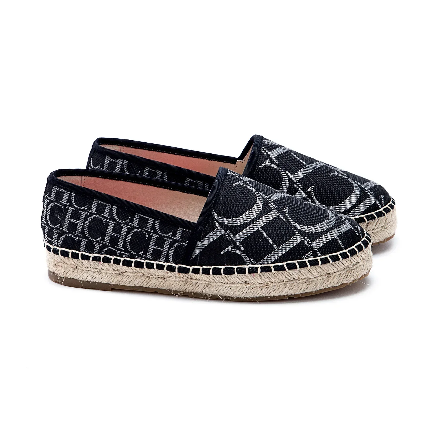 CH women's high-quality casual fisherman shoes flats, high-end outdoor classic letter design printed women's shoes