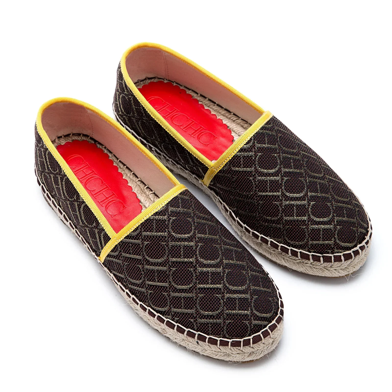 CH women's high-quality casual fisherman shoes flats, high-end outdoor classic letter design printed women's shoes