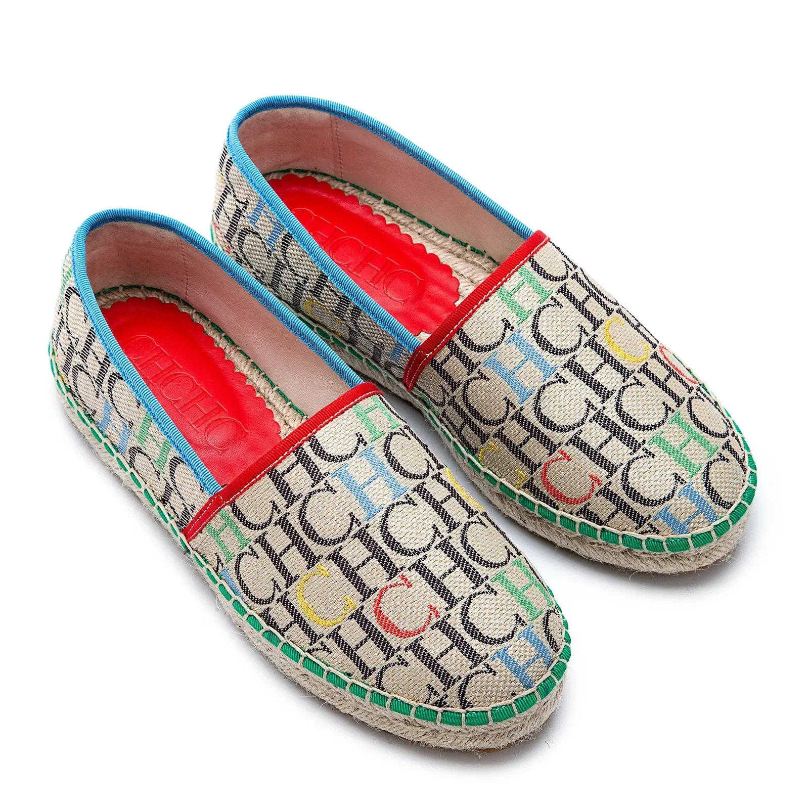 CH women's high-quality casual fisherman shoes flats, high-end outdoor classic letter design printed women's shoes