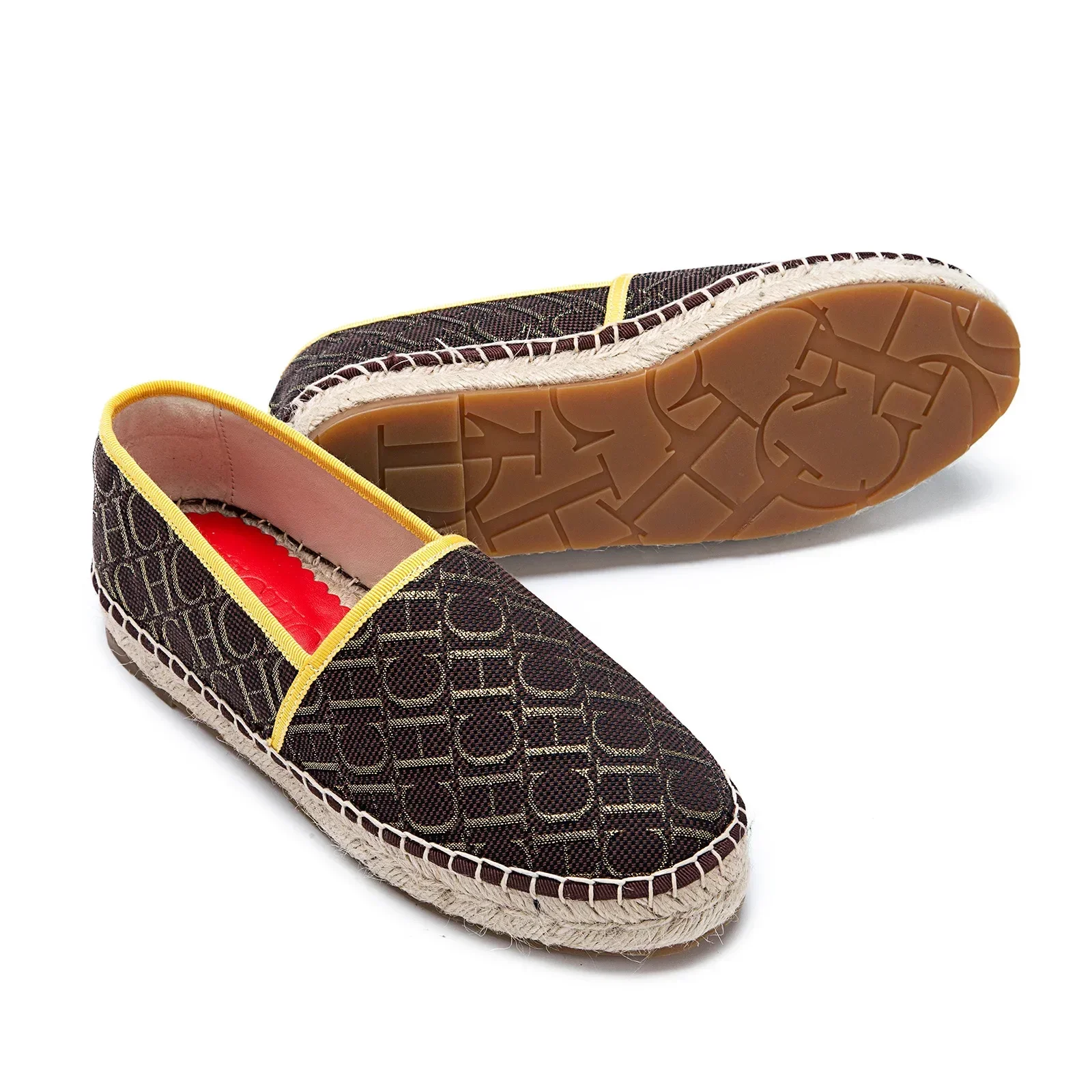 CH women's high-quality casual fisherman shoes flats, high-end outdoor classic letter design printed women's shoes