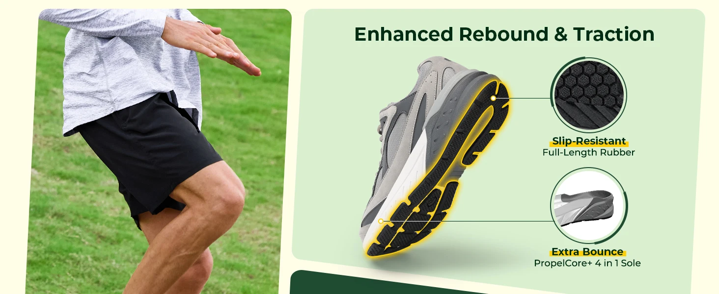 FitVille Wide Walking Shoes For Men Arch Support Wide Width Lightweight Non‑Slip Comfort Cushion Sneakers For Swollen Feet Neuropathy Plantar Fasciitis