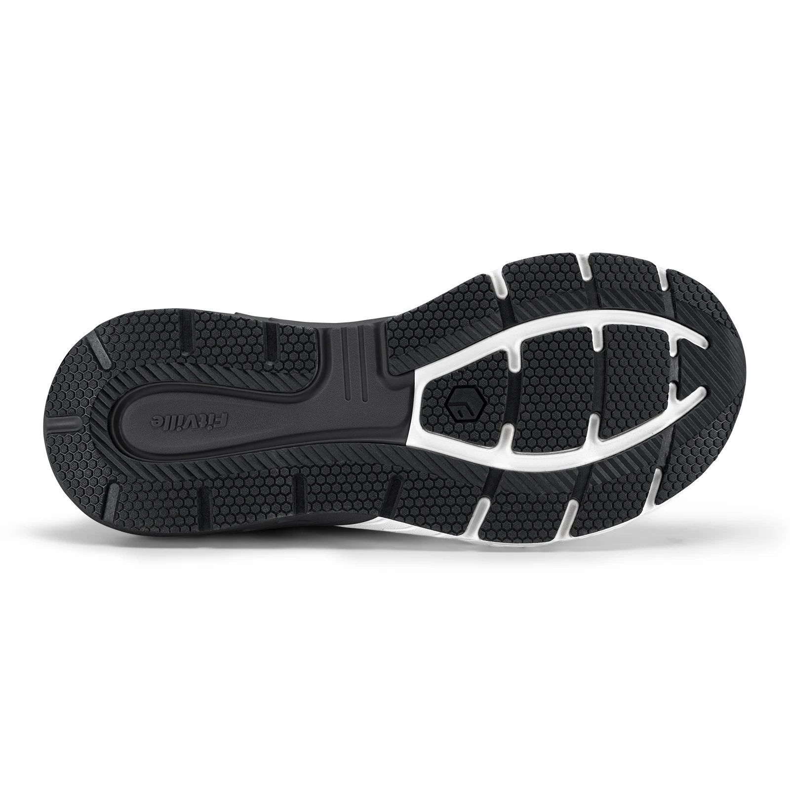 FitVille Wide Walking Shoes For Men Arch Support Wide Width Lightweight Non‑Slip Comfort Cushion Sneakers For Swollen Feet Neuropathy Plantar Fasciitis