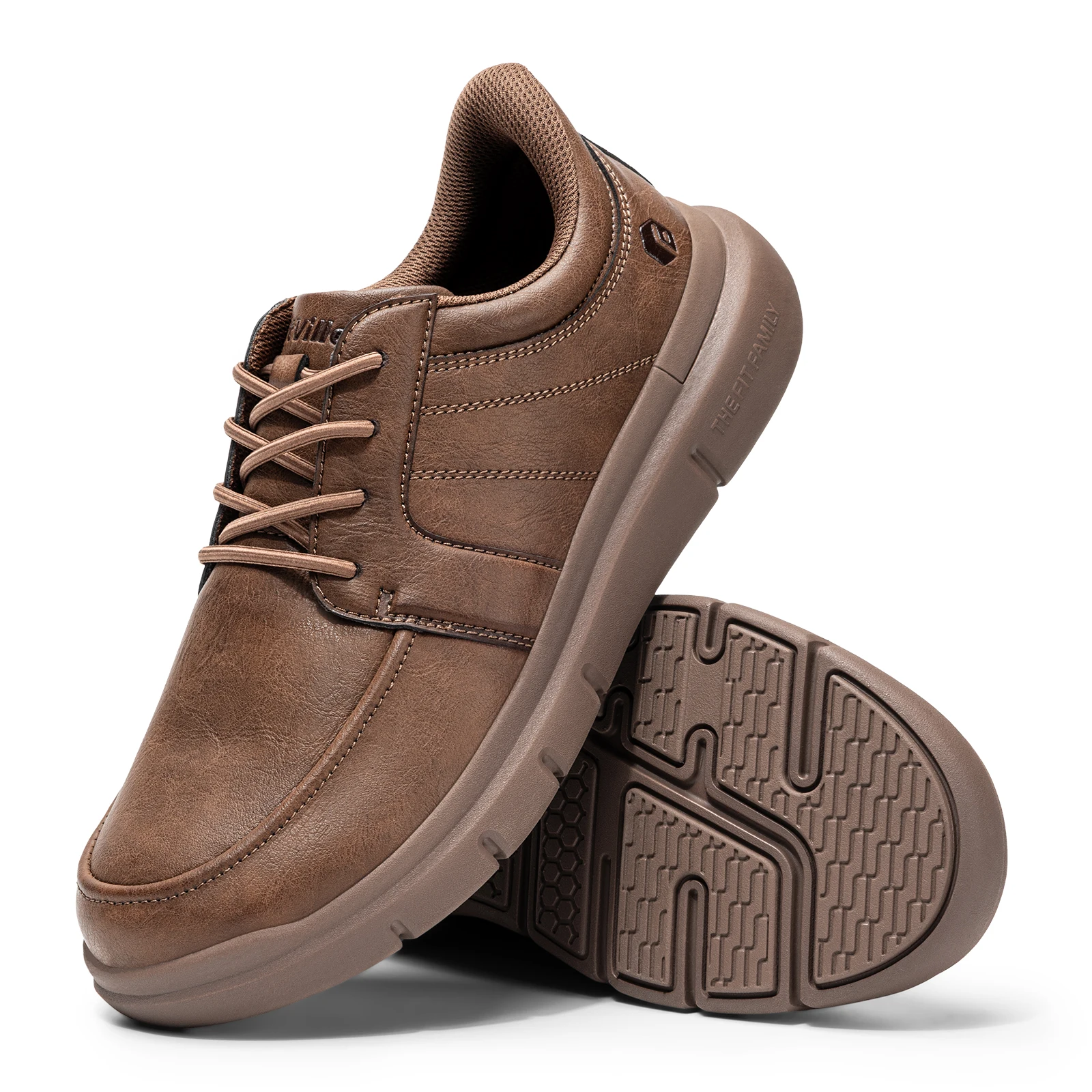 Fitville Men's Dress Shoes Wide Toe Casual Oxfords Business Formal Shoes for Men Lightweight Walking Footwear With Arch Support