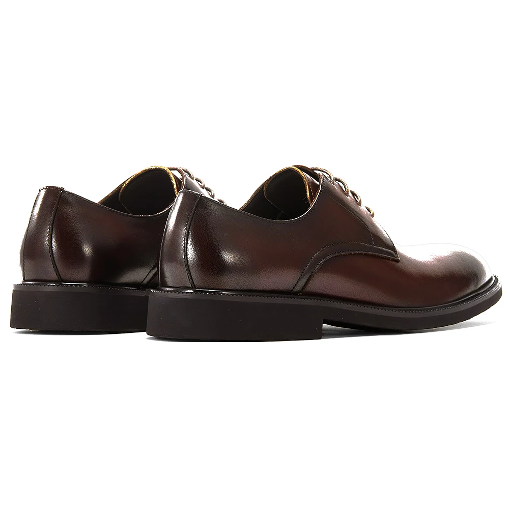High Quality Men's Oxford Shoes Genuine Leather Office Derby Dress Shoes for Business Casual Wear