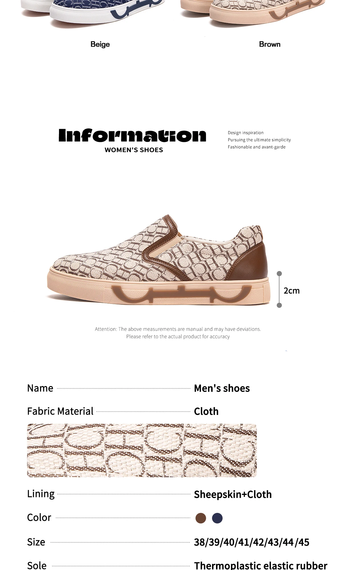 Men's Casual Shoes Letter Print Classic Versatile Fashion Flat Shoes Lightweight and Comfortable Seasonal New