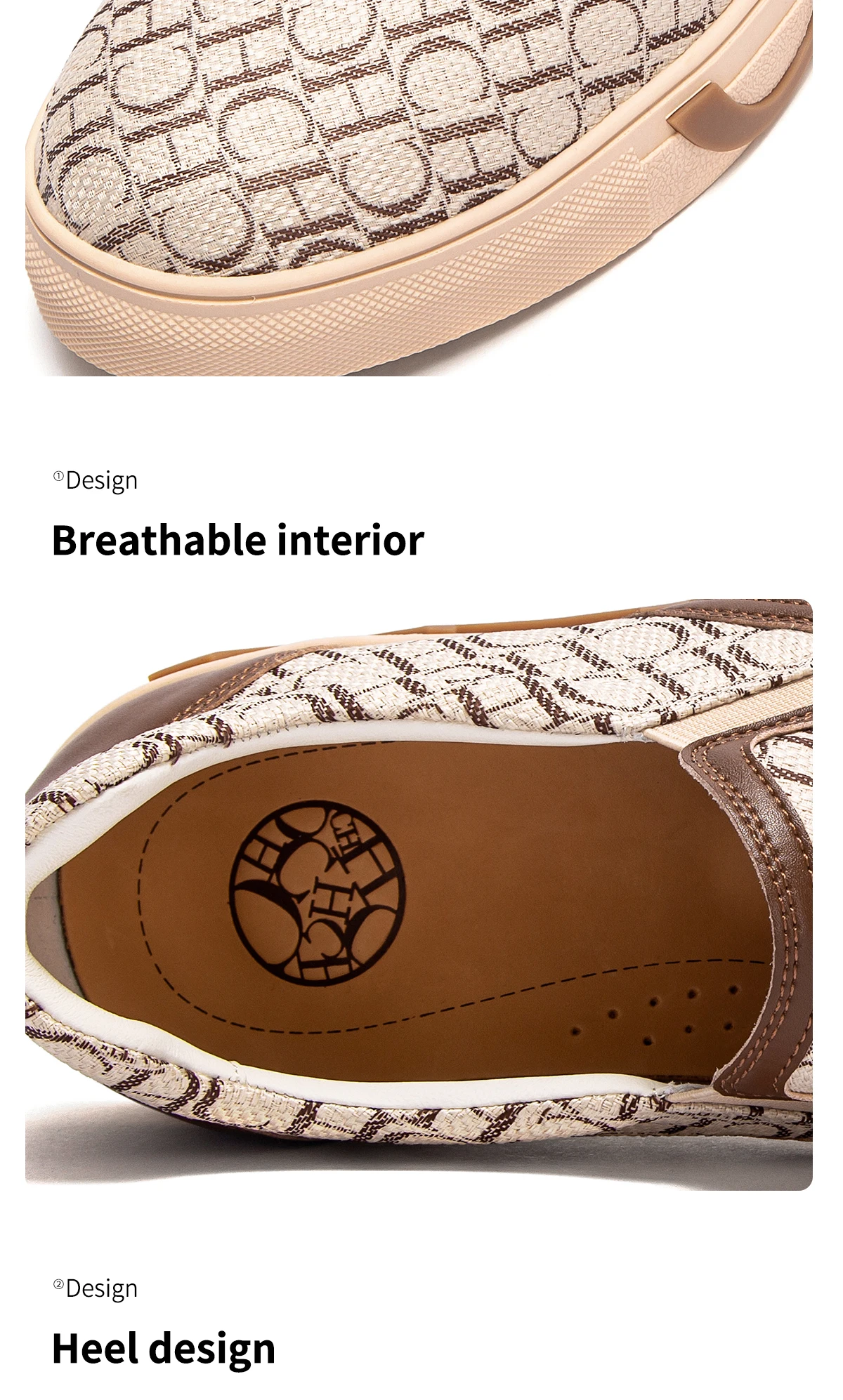 Men's Casual Shoes Letter Print Classic Versatile Fashion Flat Shoes Lightweight and Comfortable Seasonal New