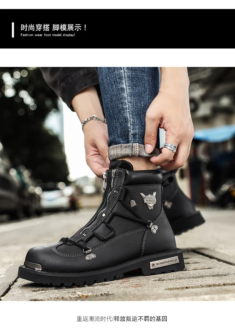 Men boots New Winter Slippers Warm Men Shoes Waterproof Non-Slip Plush Sneakers Male tenis shoes Boots Men Sneakers Winter