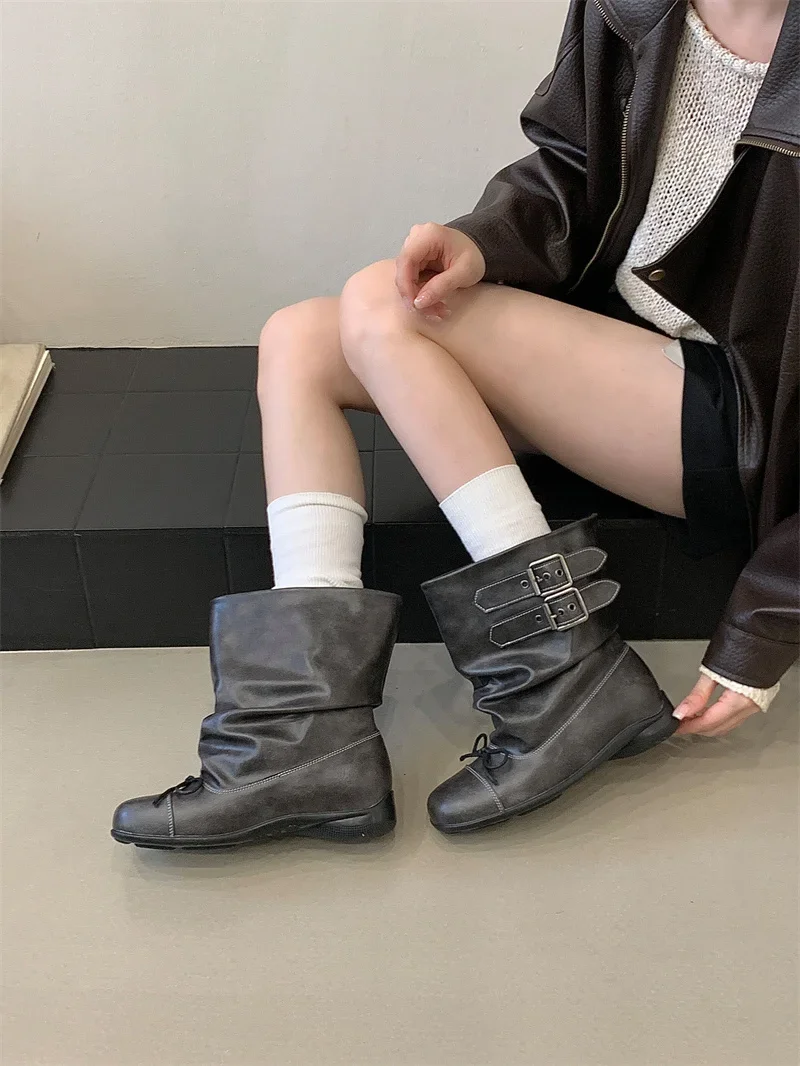 Fashion Designer Punk Boots for Woman Ankle Boots Winter Women Chelsea Boots 2027 Trend Buckle Gladiator Motorcycle Botas Mujer
