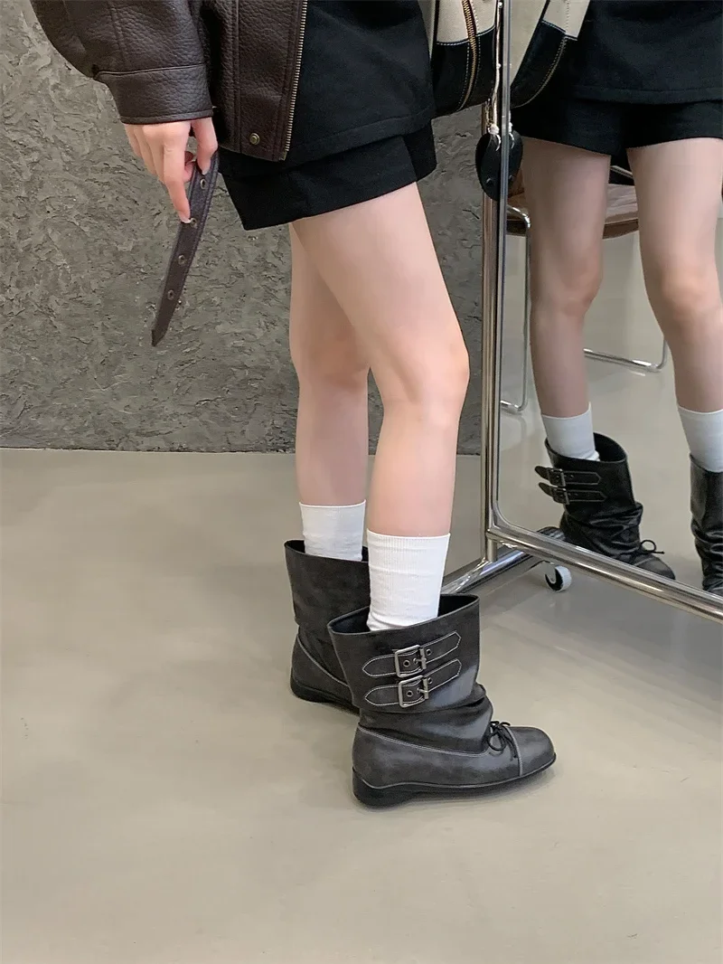 Fashion Designer Punk Boots for Woman Ankle Boots Winter Women Chelsea Boots 2027 Trend Buckle Gladiator Motorcycle Botas Mujer