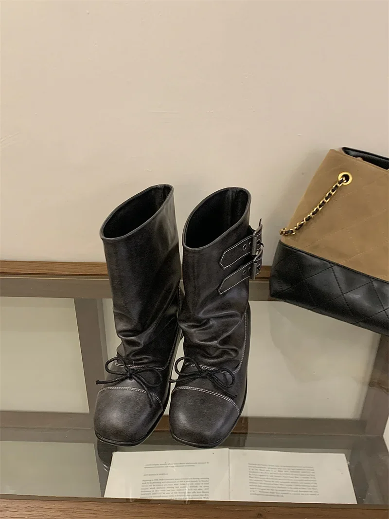 Fashion Designer Punk Boots for Woman Ankle Boots Winter Women Chelsea Boots 2027 Trend Buckle Gladiator Motorcycle Botas Mujer