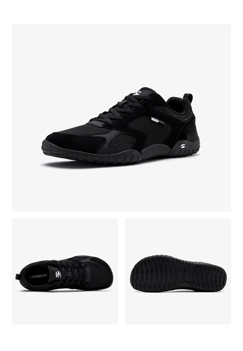 HOBIBEAR Wide Width Barefoot Shoes for Men Women Minimalist Zero Drop Breathable Sneakers Non-Slip Lightweight Walking Footwear