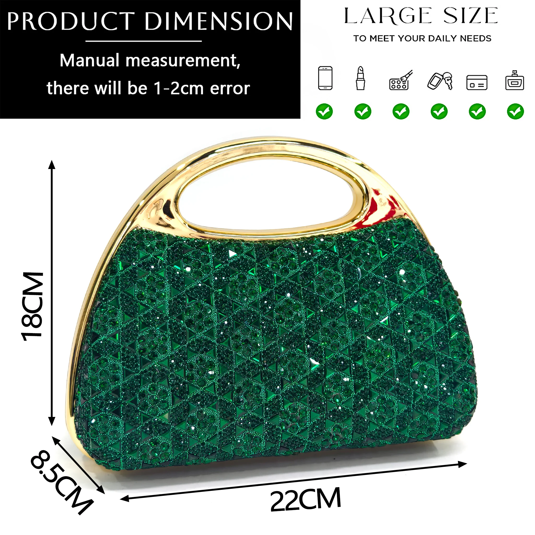 Chic Green Rhinestone Peep-Toe High Heel Sandals and Elegant Matching Bag Set for Women's Parties and Weddings - Italian Design