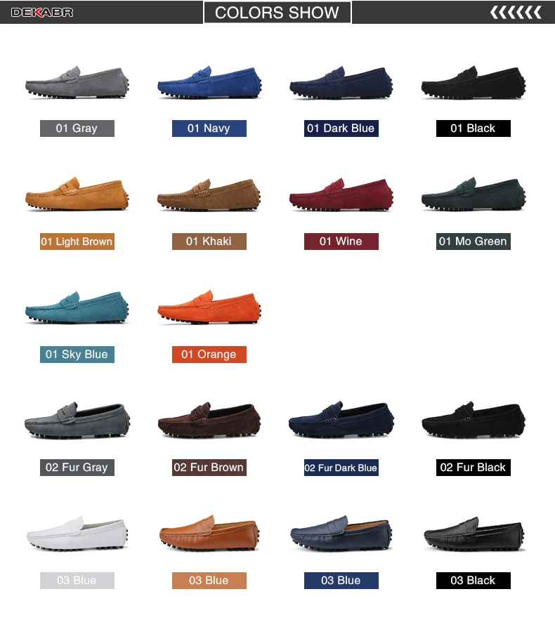 DEKABR Size 49 Men Casual Shoes Fashion Men Shoes Genuine Leather Men Loafers Moccasins Slip On Men's Flats Male Driving Shoes