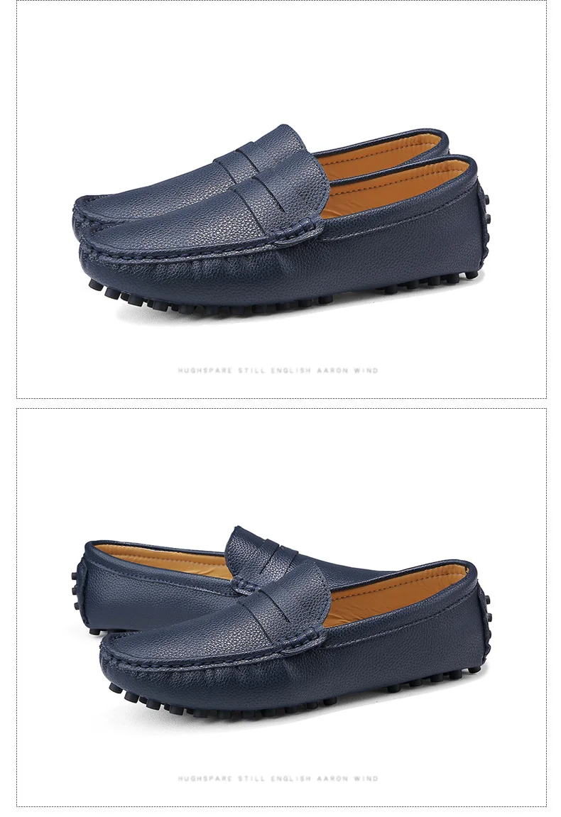 DEKABR Size 49 Men Casual Shoes Fashion Men Shoes Genuine Leather Men Loafers Moccasins Slip On Men's Flats Male Driving Shoes