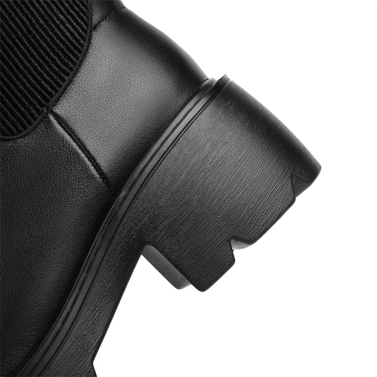 AIYUQI Women's Boots Winter 2026 New Genuine Leather Women's Chelsea Boots British Style Natural Wool Warm Women's Ankle Boots