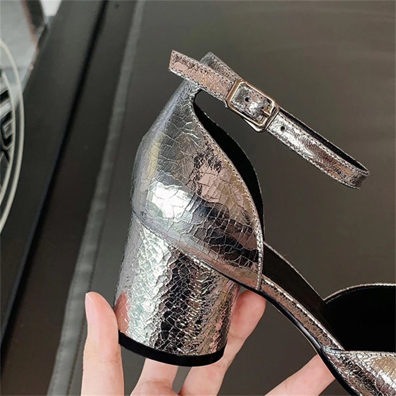 2026 Autumn Women Tabi Ninja Heels Ankle Strap Elegant Mary Janes Pumps Split Toe Square Heel Sandals Banquet Party Zapatos