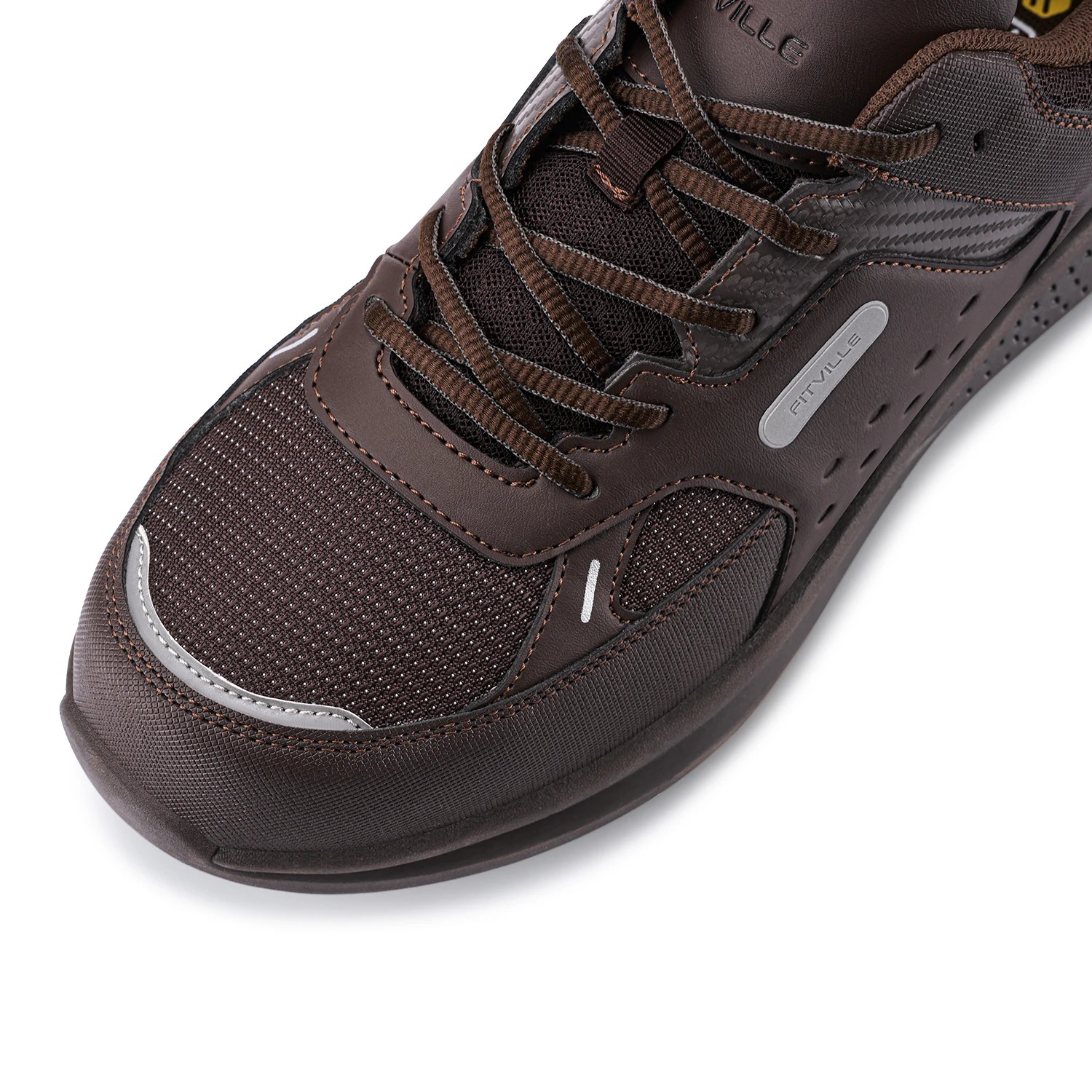FitVille Men's Extra Wide Work Shoes Casual Shoes Anti-Slip Sturdy Toe Breathable For Male Swollen Feet Arch Support Pain Relief