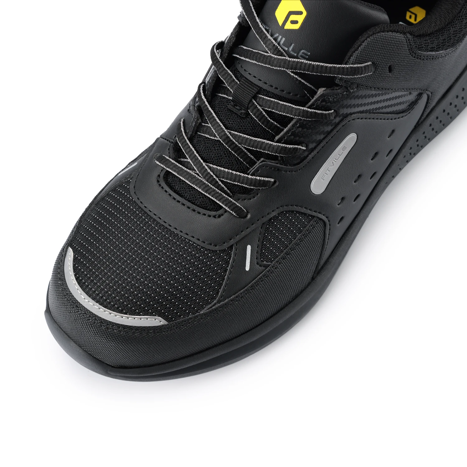 FitVille Men's Extra Wide Work Shoes Casual Shoes Anti-Slip Sturdy Toe Breathable For Male Swollen Feet Arch Support Pain Relief