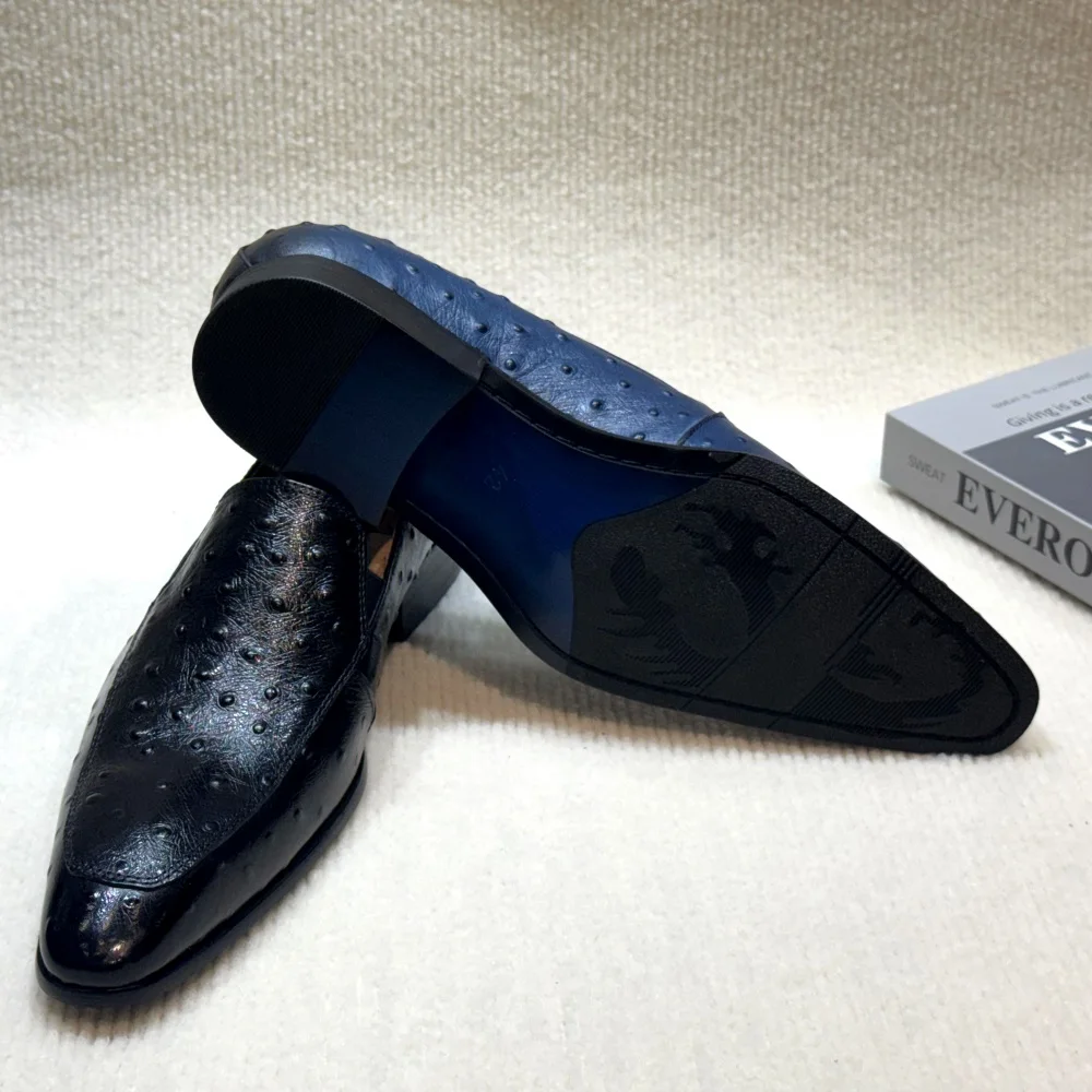 Vintage Fashion Genuine Leather Men's Tassel Loafers Dress Shoes - Casual Elegant Footwear for Business Party Wedding